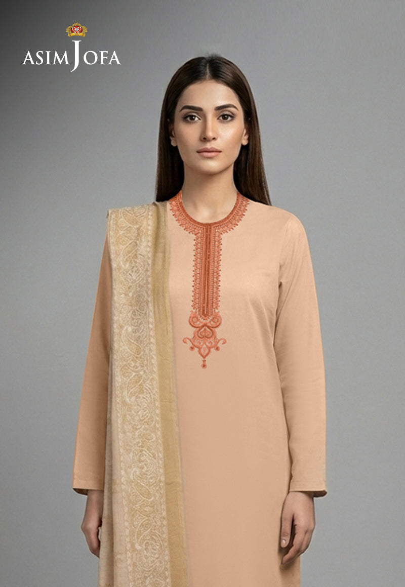 AJSO-357 Unstitched 3 Pcs Shirt Dupatta Trouser