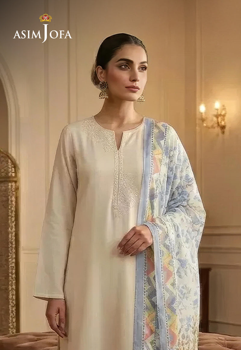 AJSO-359 Unstitched 3 Pcs Shirt Dupatta Trouser