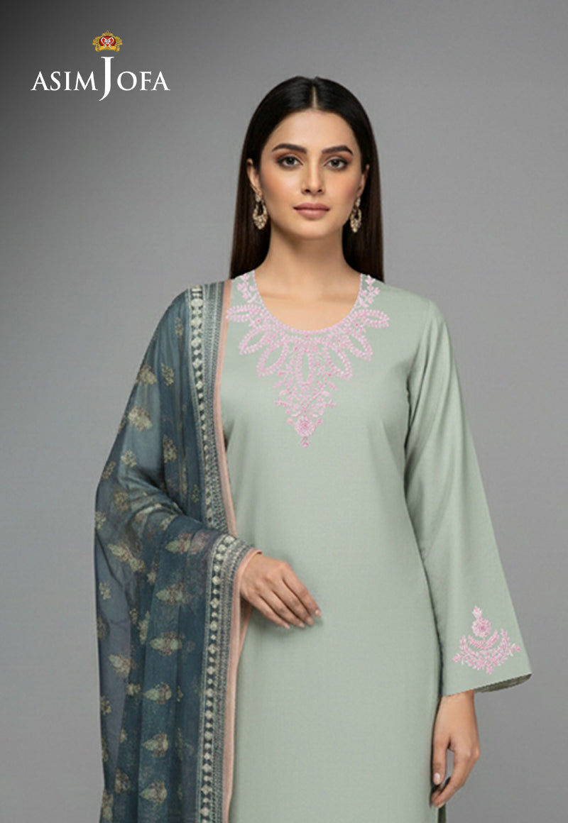 AJSO-360 Unstitched 2 Pcs Shirt Dupatta