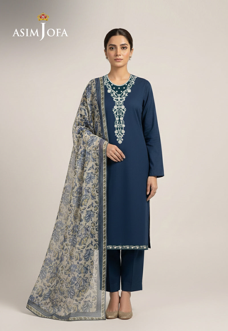 AJSO-389 Unstitched 2 Pcs Shirt Dupatta
