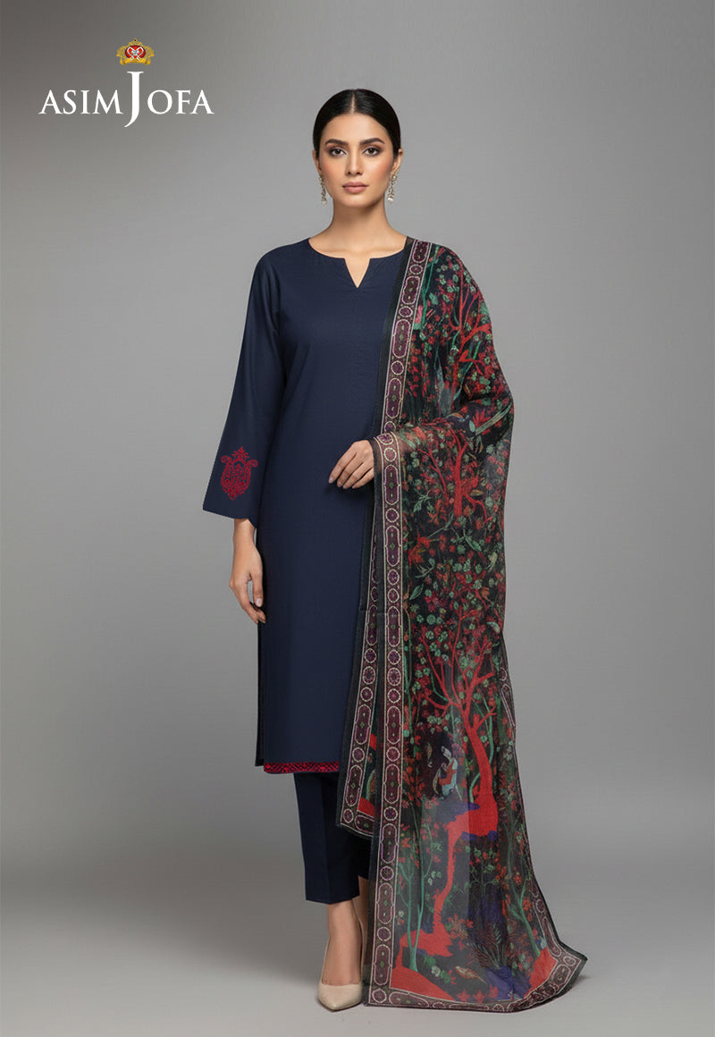 AJSO-403 Unstitched 2 Pcs Shirt Dupatta