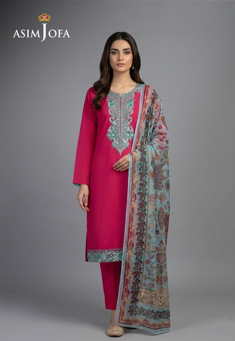 AJSO-408 Unstitched 2 Pcs Shirt Dupatta