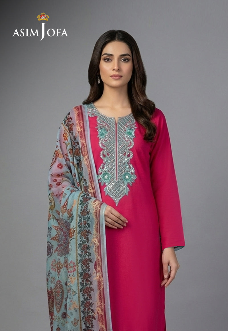 AJSO-408 Unstitched 2 Pcs Shirt Dupatta