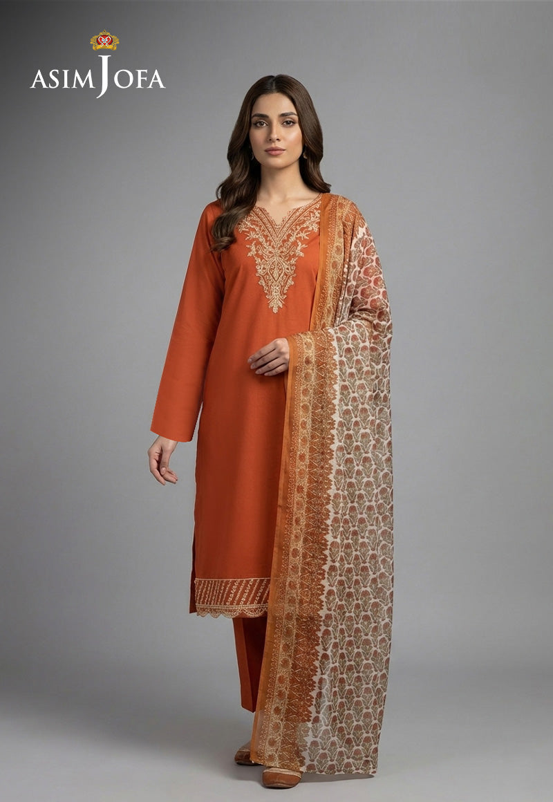 AJSO-411 Unstitched 2 Pcs Shirt Dupatta