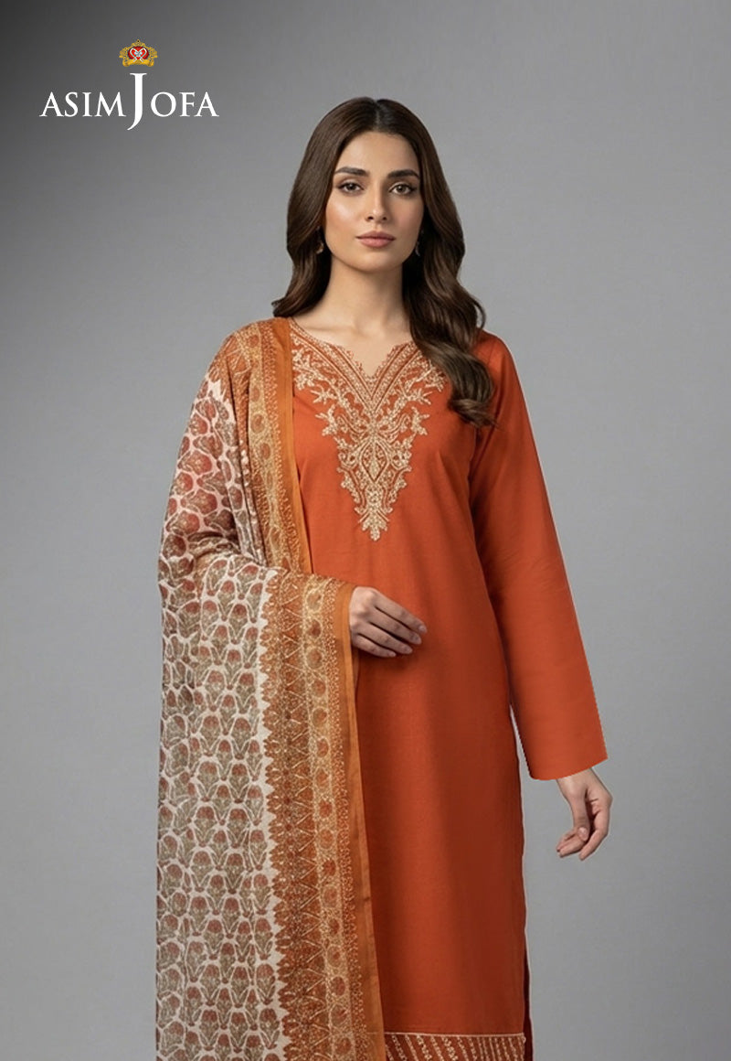 AJSO-411 Unstitched 2 Pcs Shirt Dupatta