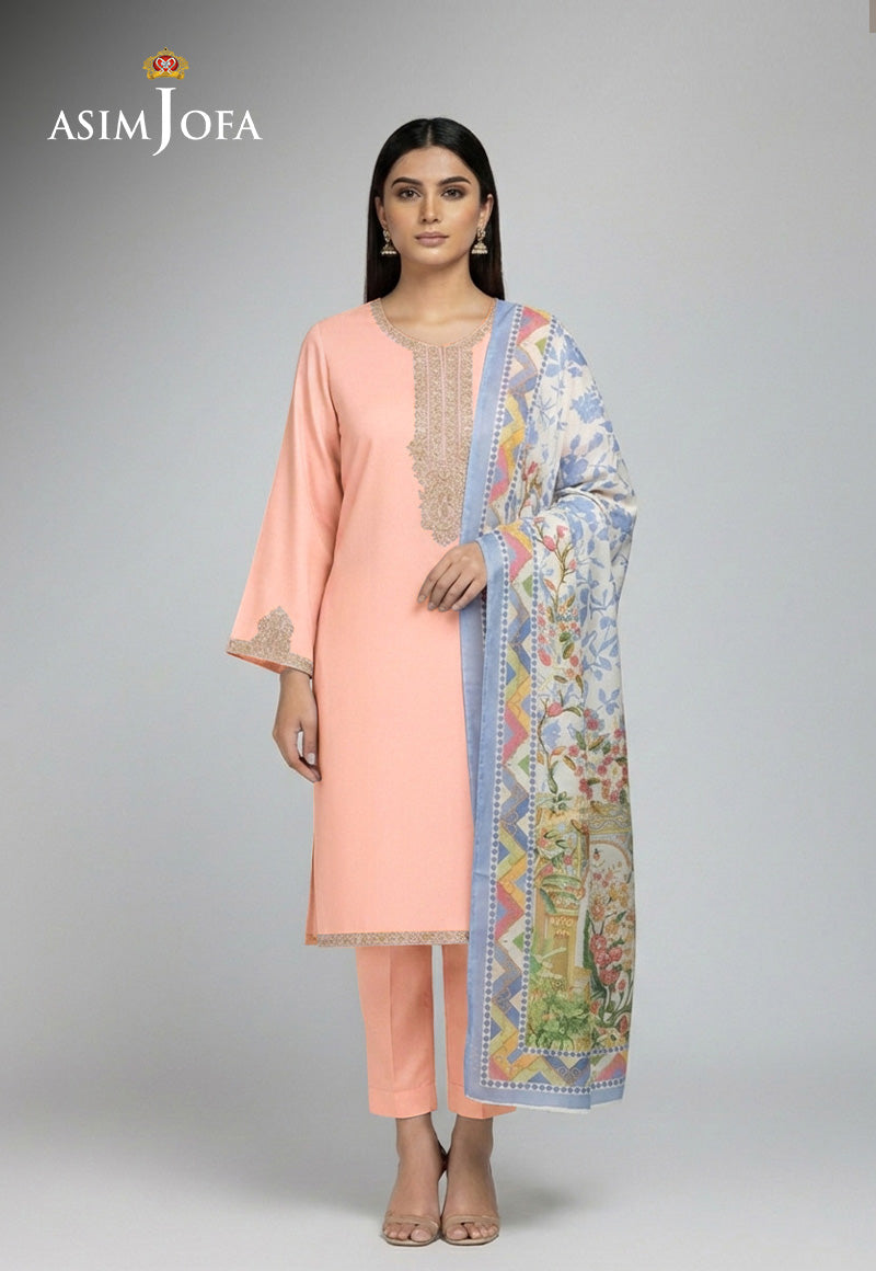 AJSO-413 Unstitched 2 Pcs Shirt Dupatta