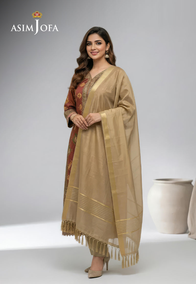 AJSO-457 Unstitched 1 Pc Dupatta