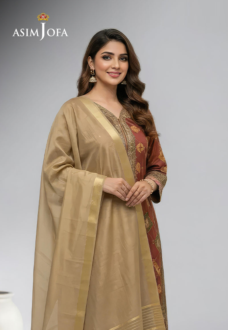 AJSO-457 Unstitched 1 Pc Dupatta