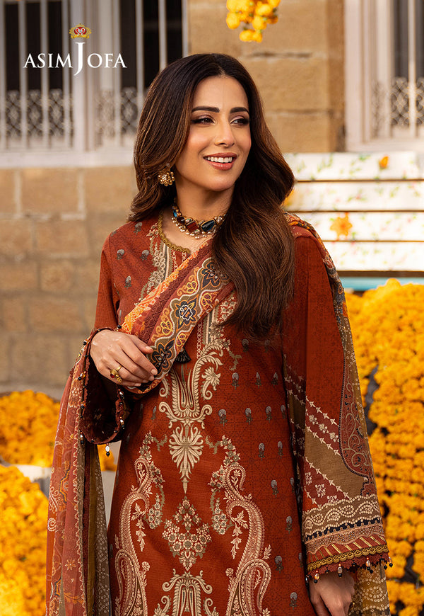 AJSO-85 PRINTED JACQUARD SHIRT TROUSER 2 PCS