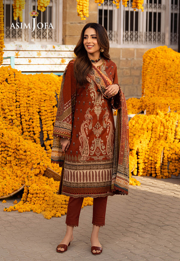 AJSO-84 PRINTED JACQUARD 3 PCS