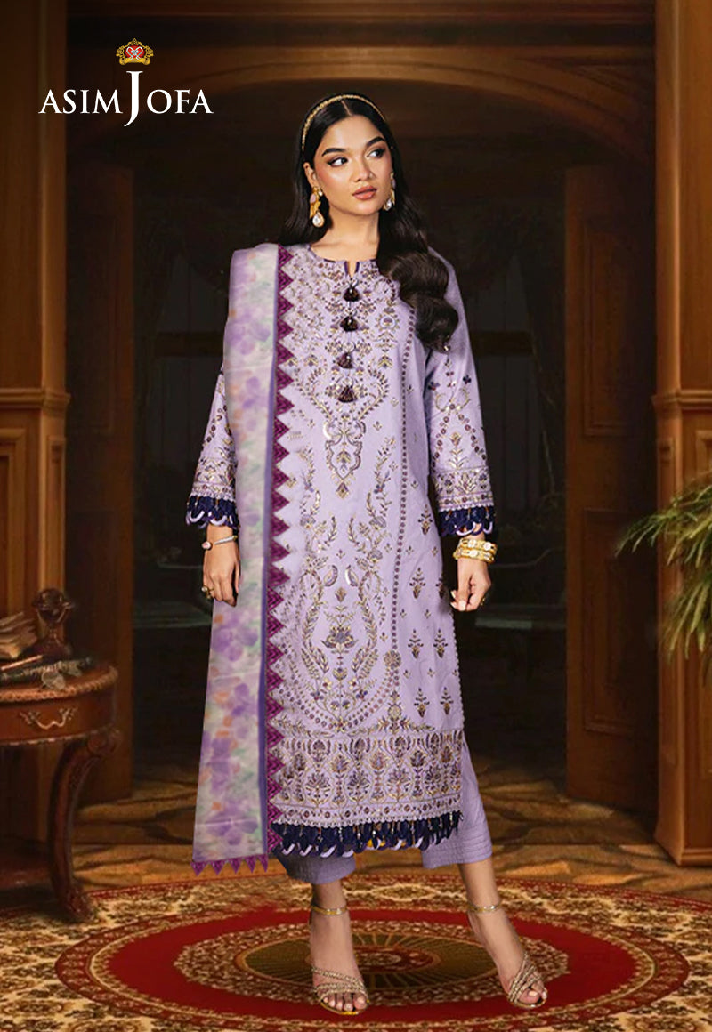 Ajso-165 Unstitched 2 Pcs Shirt Dupatta