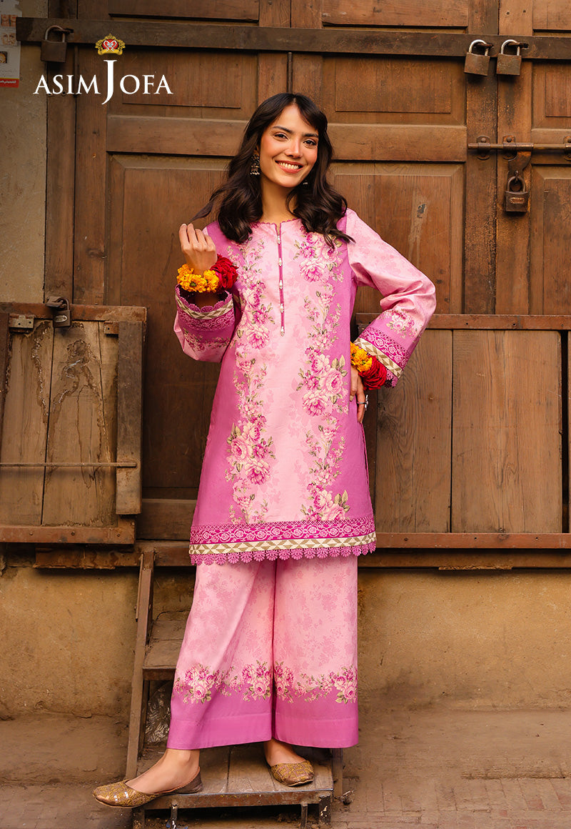 AJUBFD-59 DIGITAL PRINTED LAWN Stitched 2 PCS