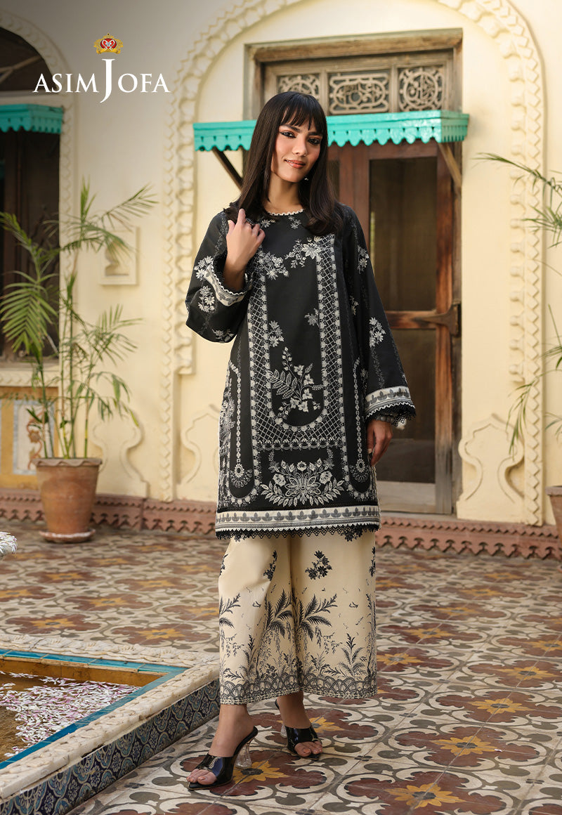 AJUBFD-60 DIGITAL PRINTED LAWN STITCHED 2 PCS