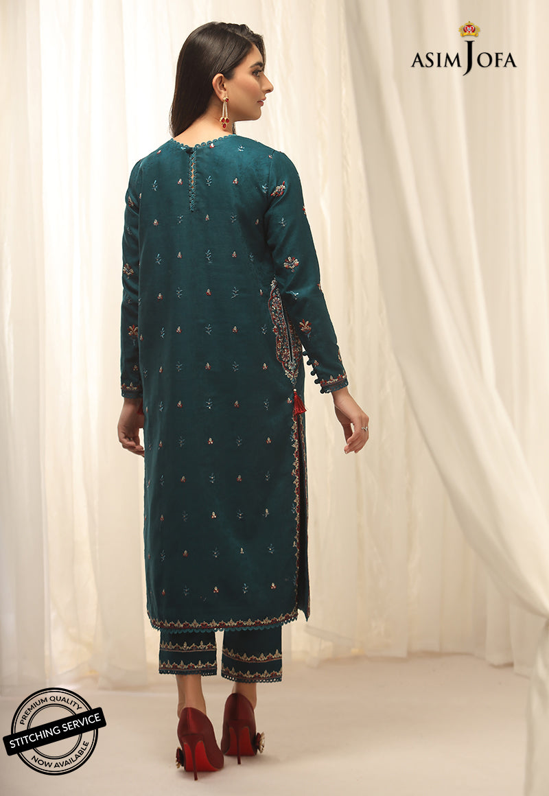AJWED-15 EMBROIDERED SELFD-JACQUARD 2 PCS