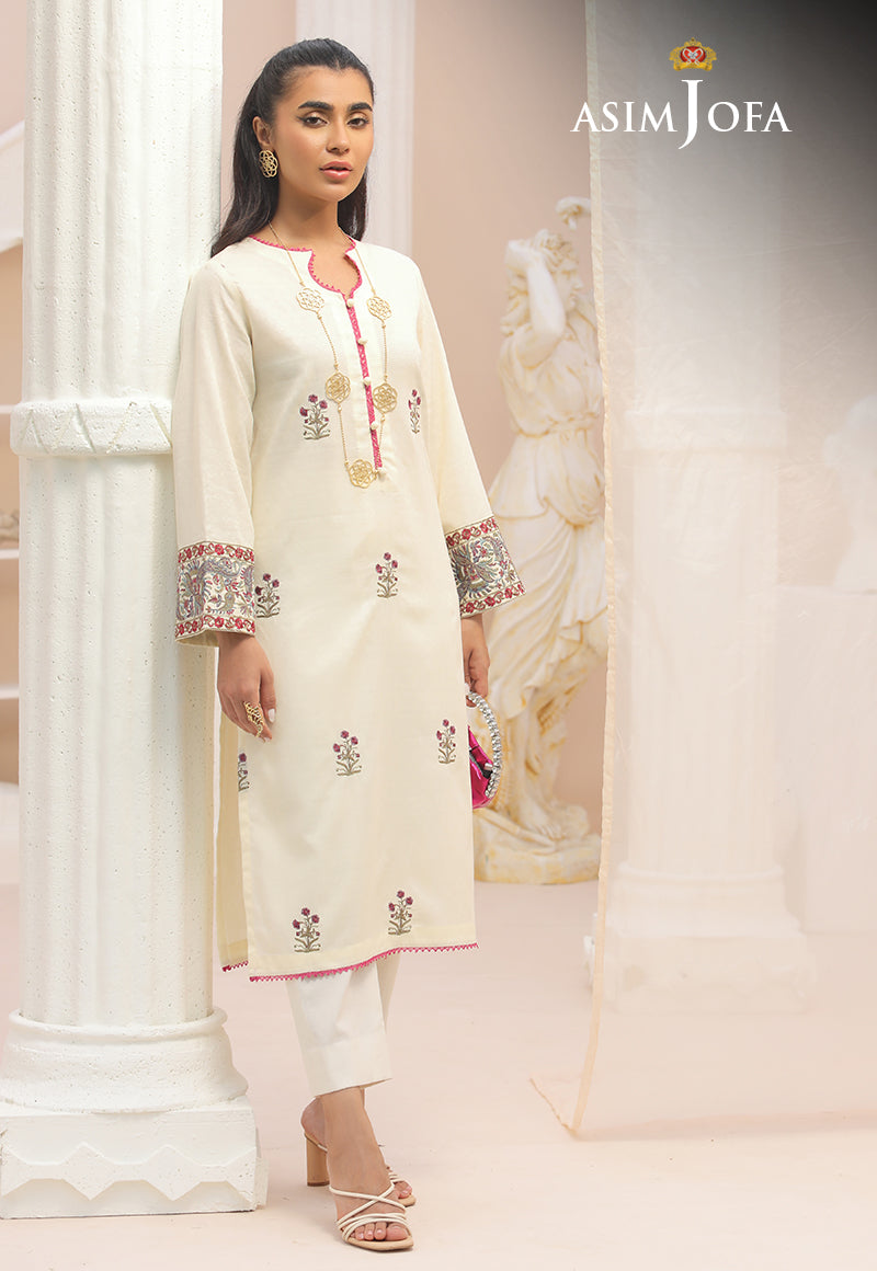 AJWS-01 (1-PC) EMBROIDERED SELF JACQUARD 1 PC