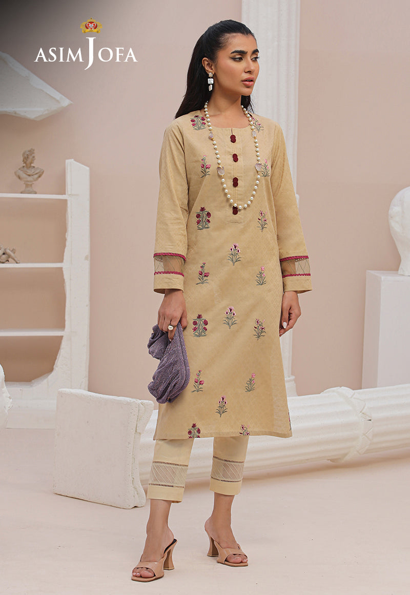 AJWSD-09 (1-PC) EMBROIDERED SELF JACQUARD STITCHED 1 PC