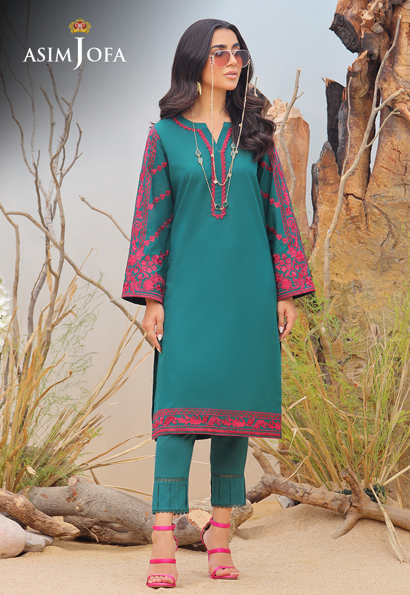 AJWSD-10 (1-PC) EMBROIDERED SELF JACQUARD STITCHED 1 PC