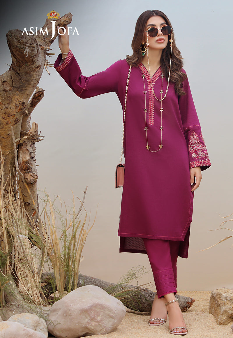 AJWSD-11 (1-PC) EMBROIDERED SELF JACQUARD STITCHED 1 PC