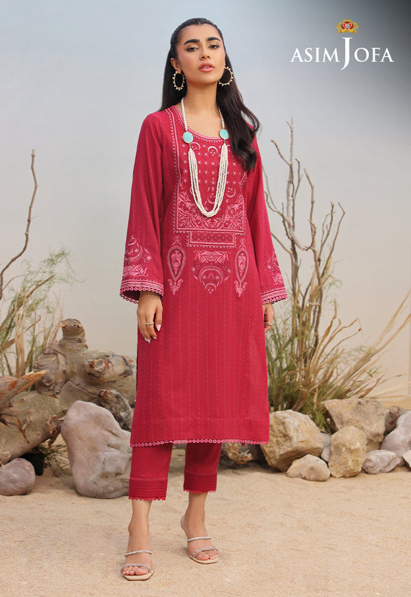 AJWSD-12 (1-PC) EMBROIDERED SELF JACQUARD STITCHED 1 PC
