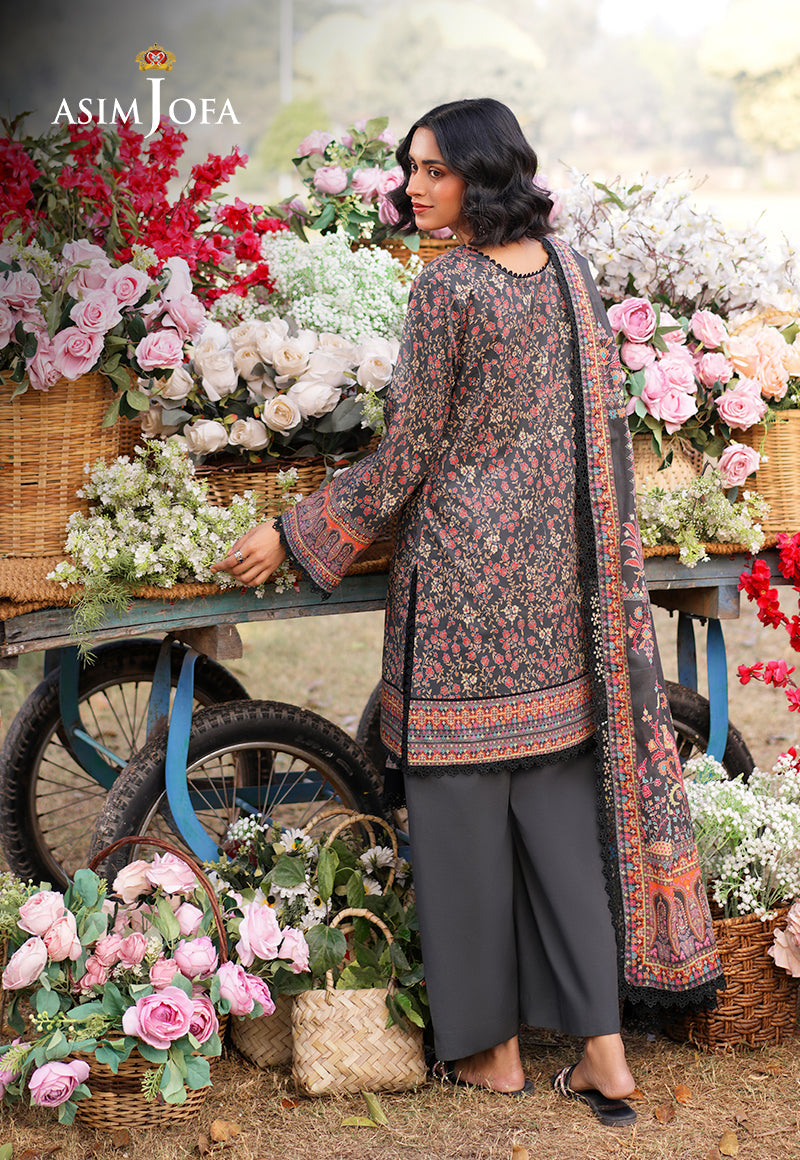 AJUUB-09 Printed Lawn 3 Pcs
