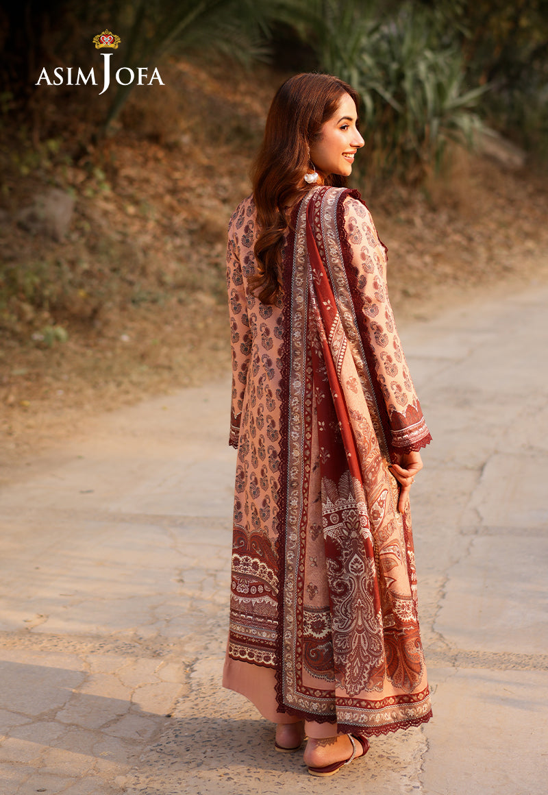 AJUUBD-18 Printed Lawn STITCHED 2 PCS