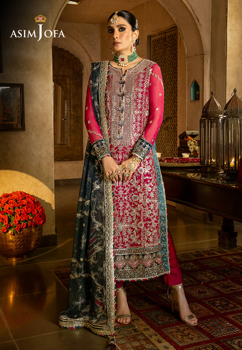 AJVFD-06 EMBROIDERED CHIFFON STITCHED 1 PC