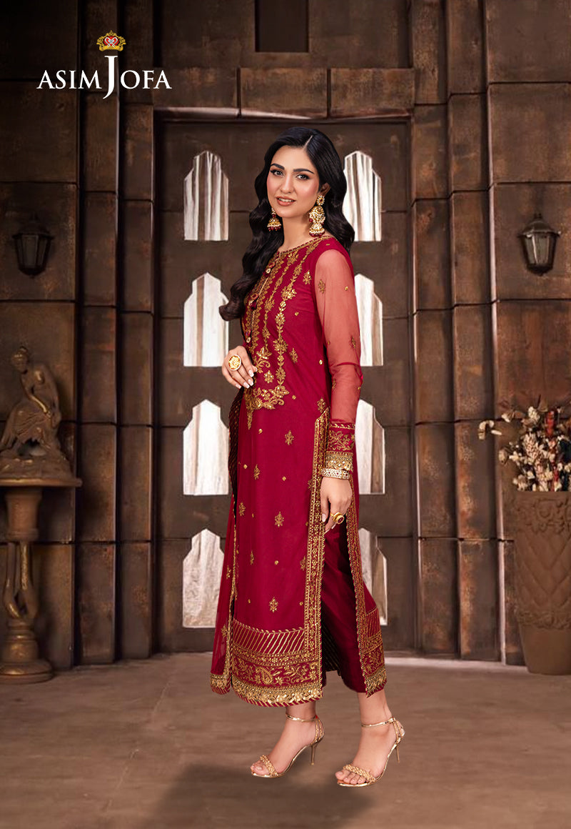 AJEM-19 EMBROIDERED NET 3 PCS