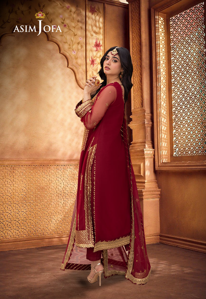 AJEMD-10 EMBROIDERED NET STITCHED 3 PCS