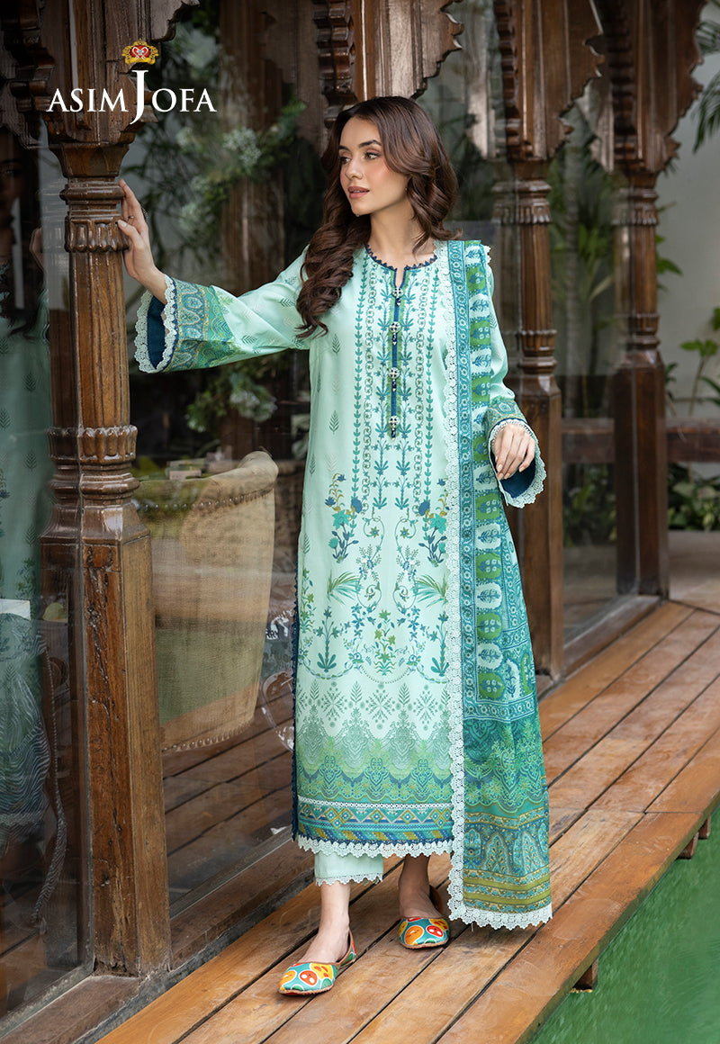 AJGBD-03 PRINTED LAWN STITCHED 3 PCS
