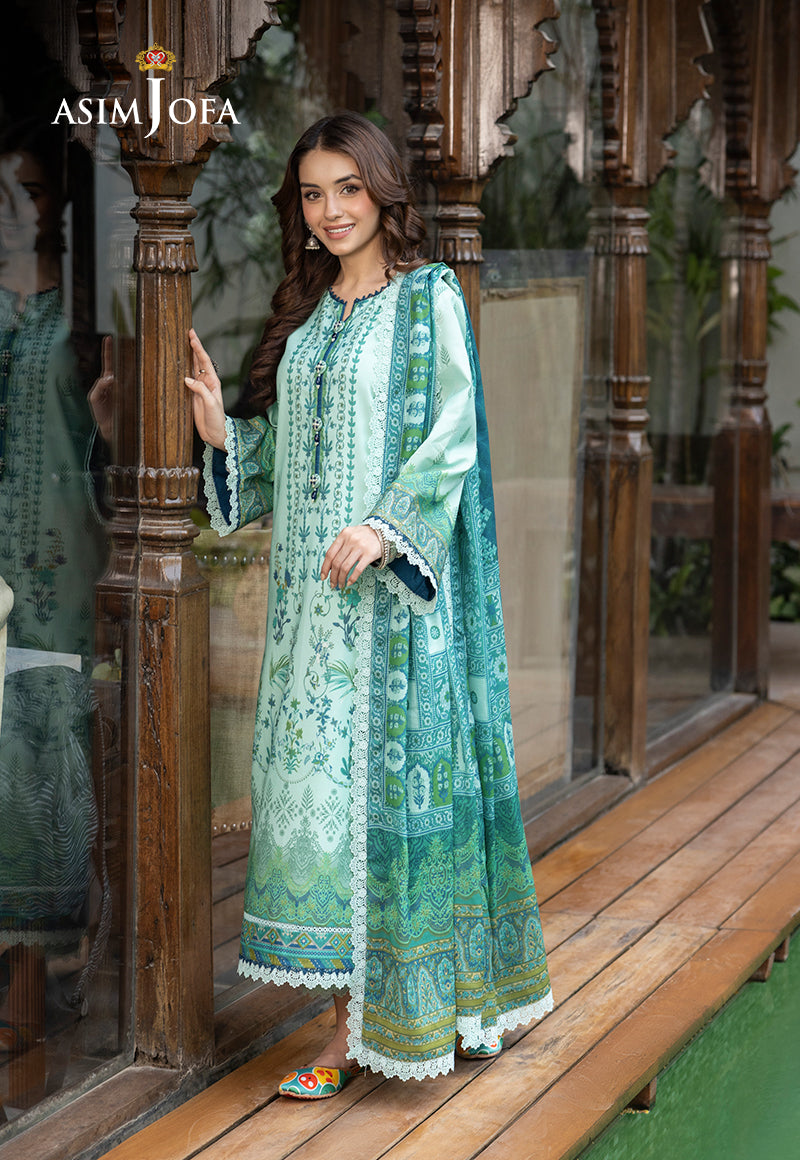 AJGBD-03 PRINTED LAWN STITCHED 3 PCS