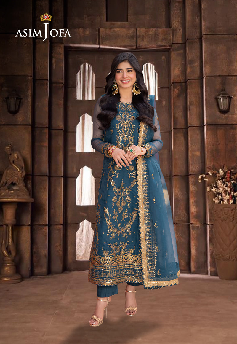 Unstitched - Organza Asim Jofa Unstitched - Organza Asim Jofa