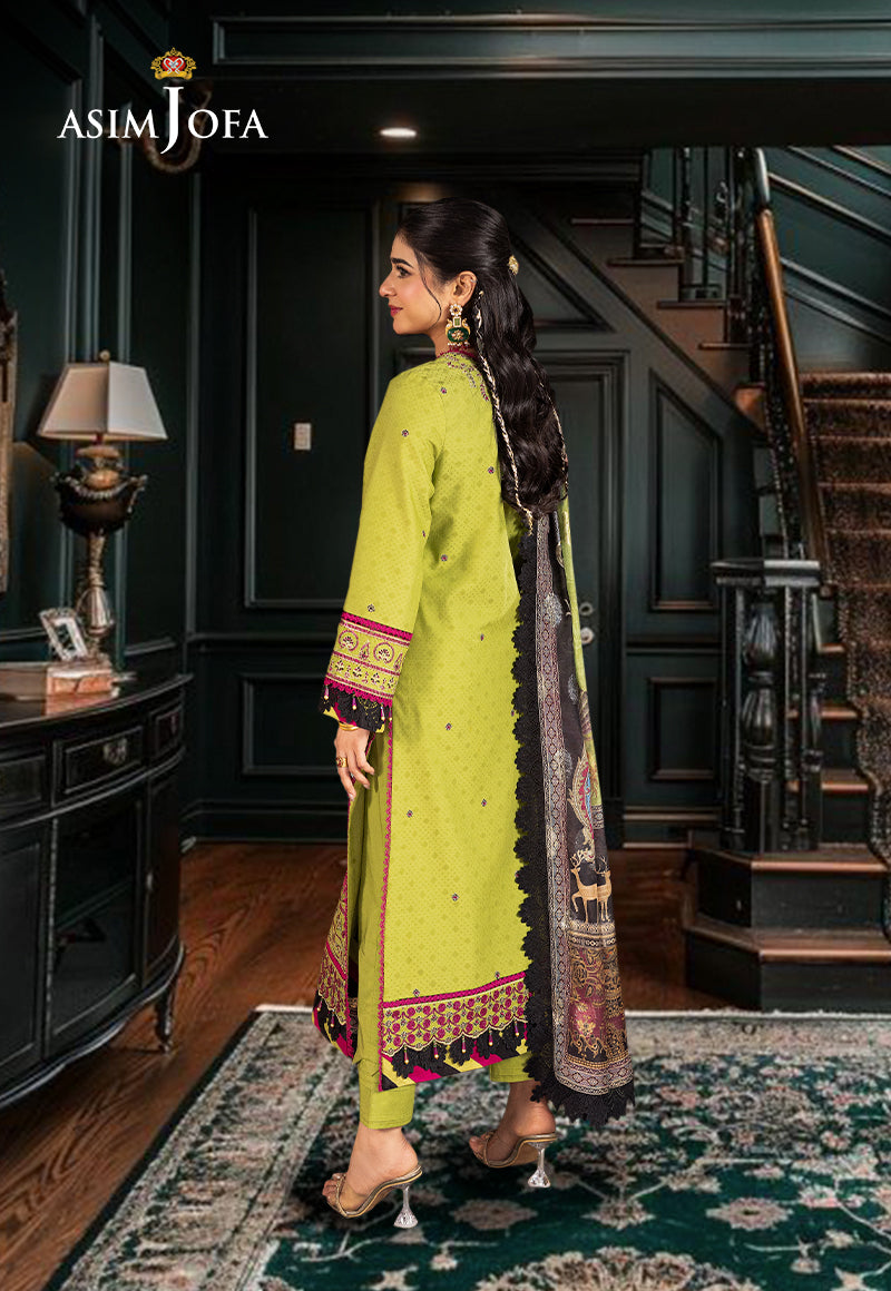 Ajso-43 Unstitched 2 Pcs Shirt Dupatta