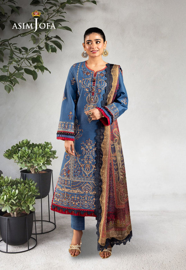 AJRA-27 EMBROIDERED JACQUARD 3 PCS