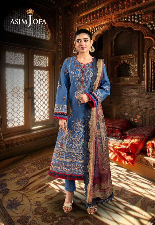 AJRA-27 EMBROIDERED JACQUARD 3 PCS