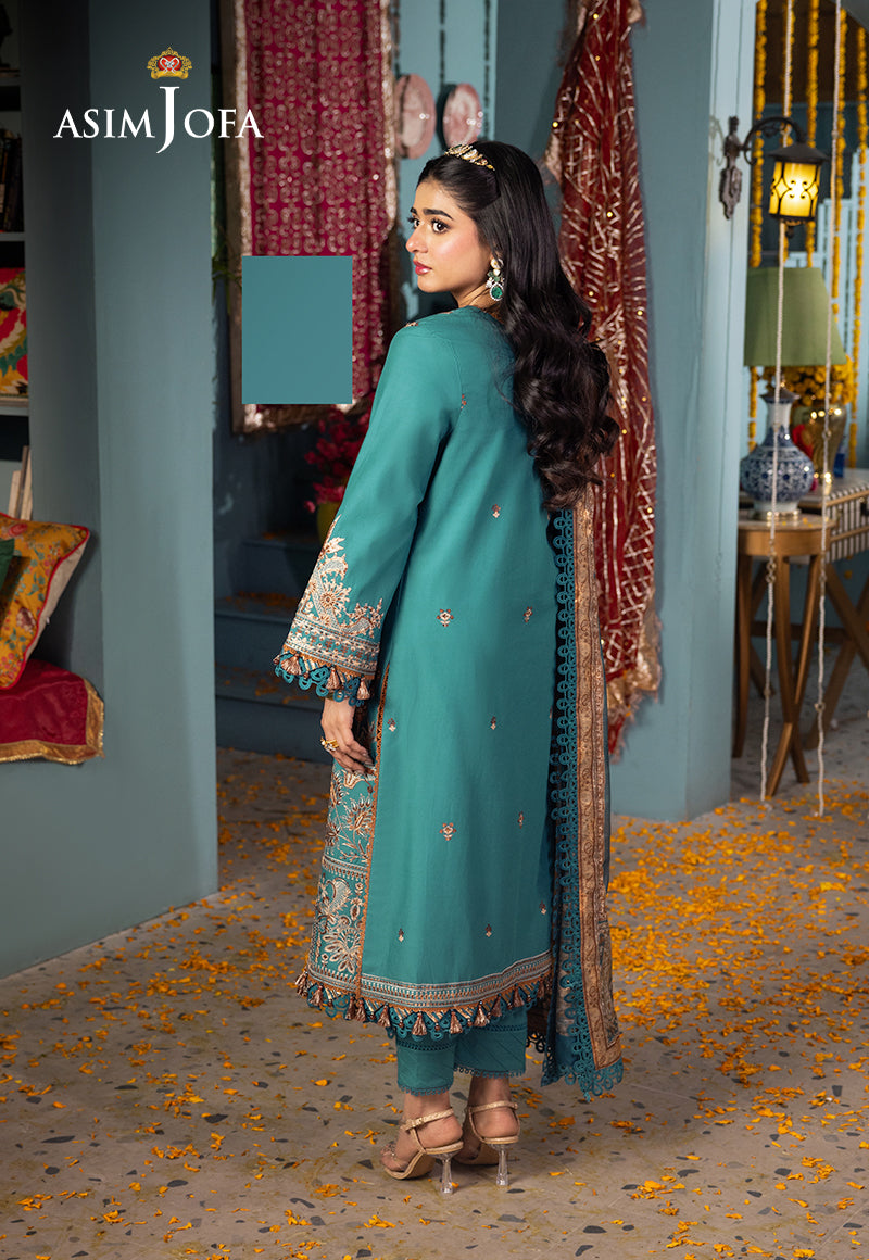 Ajso-188 Unstitched 2 Pcs Shirt Dupatta