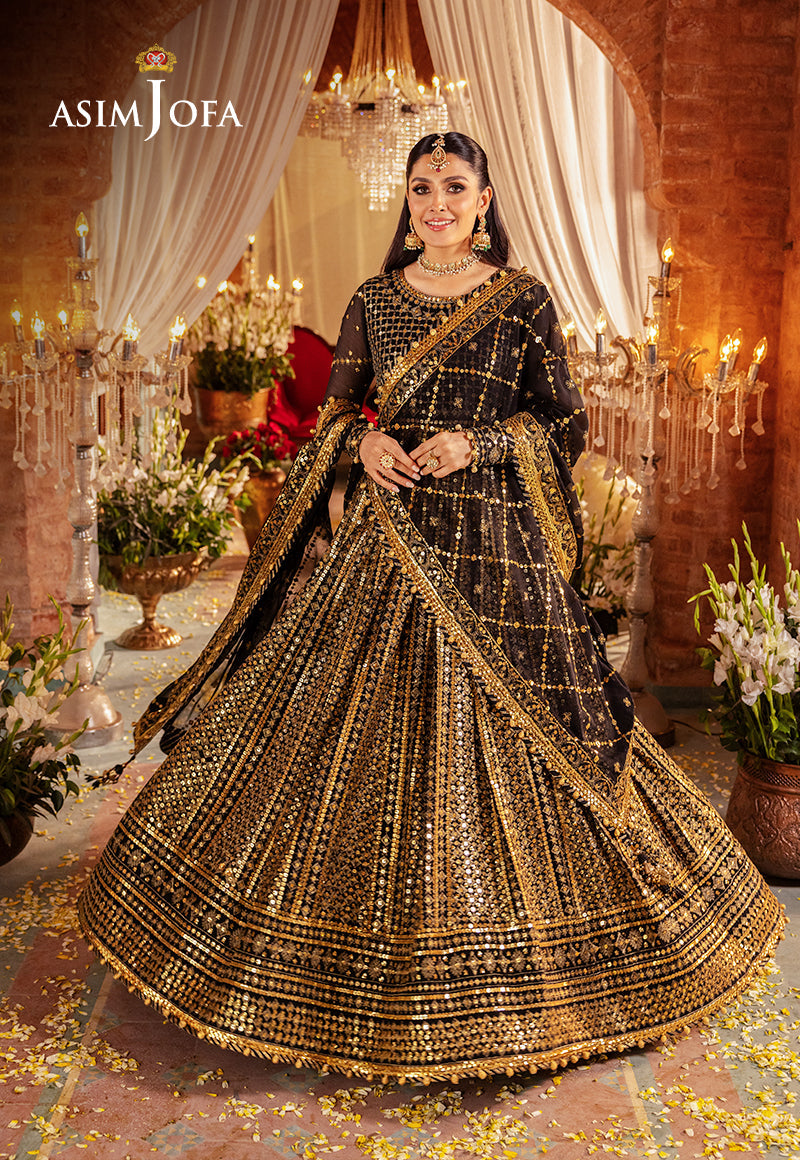 AJJJD-03 EMBROIDERED CHIFFON STITCHED 3 PCS