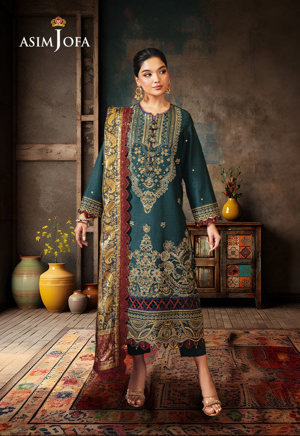 AJRAD-30-XS EMBROIDERED LAWN 3 PCS