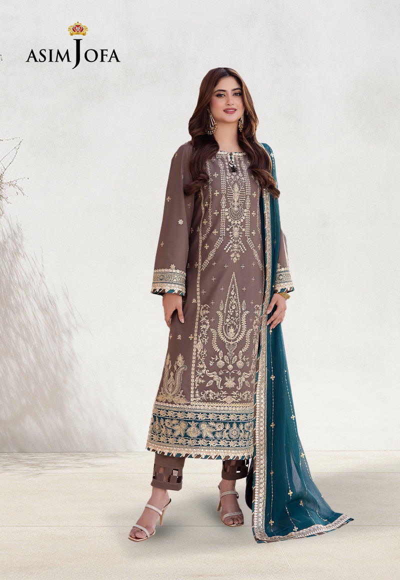AJCFD-30 EMBROIDERED JUMBO SILK STITCHED 3 PCS