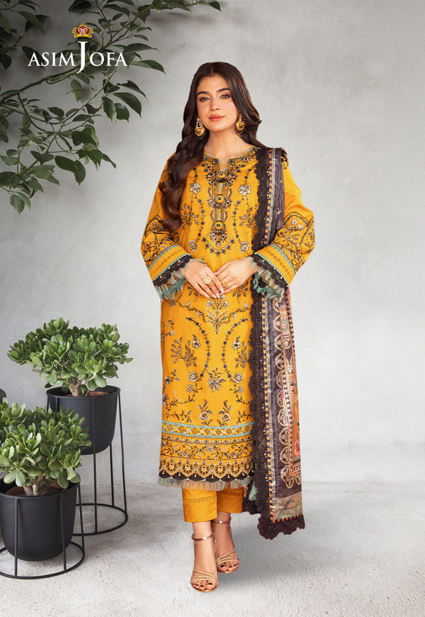 AJRA-07 EMBROIDERED LAWN  3 PCS