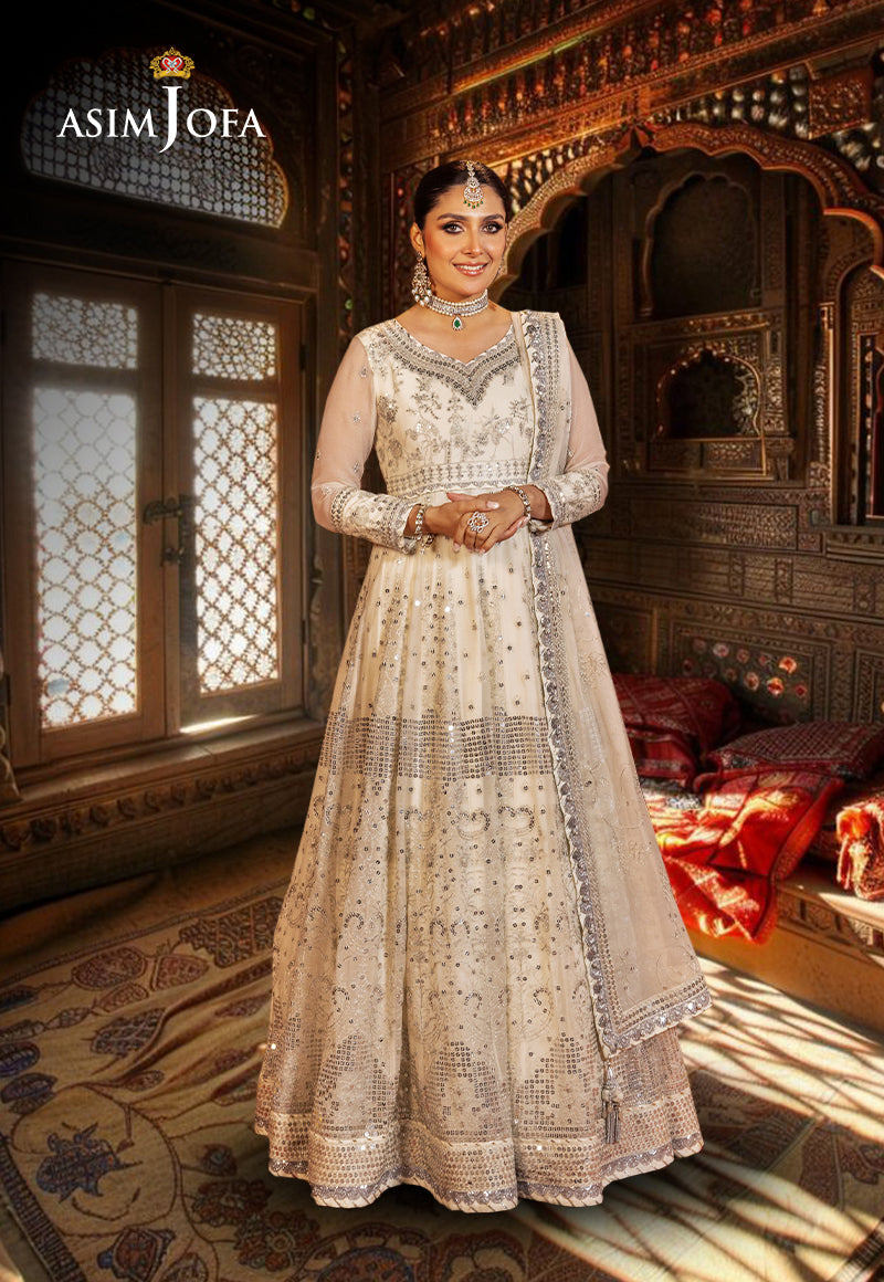 AJJJD-04 EMBROIDERED CHIFFON STITCHED 3 PCS