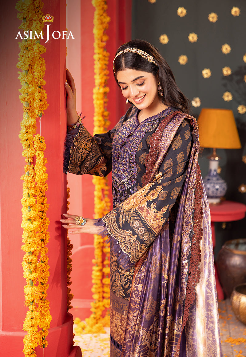 AJRA 01 EMBROIDERED JACQUARD 3 PCS Asim Jofa ajra-01-embroidered-jacquard-3-pcs-asim-jofa