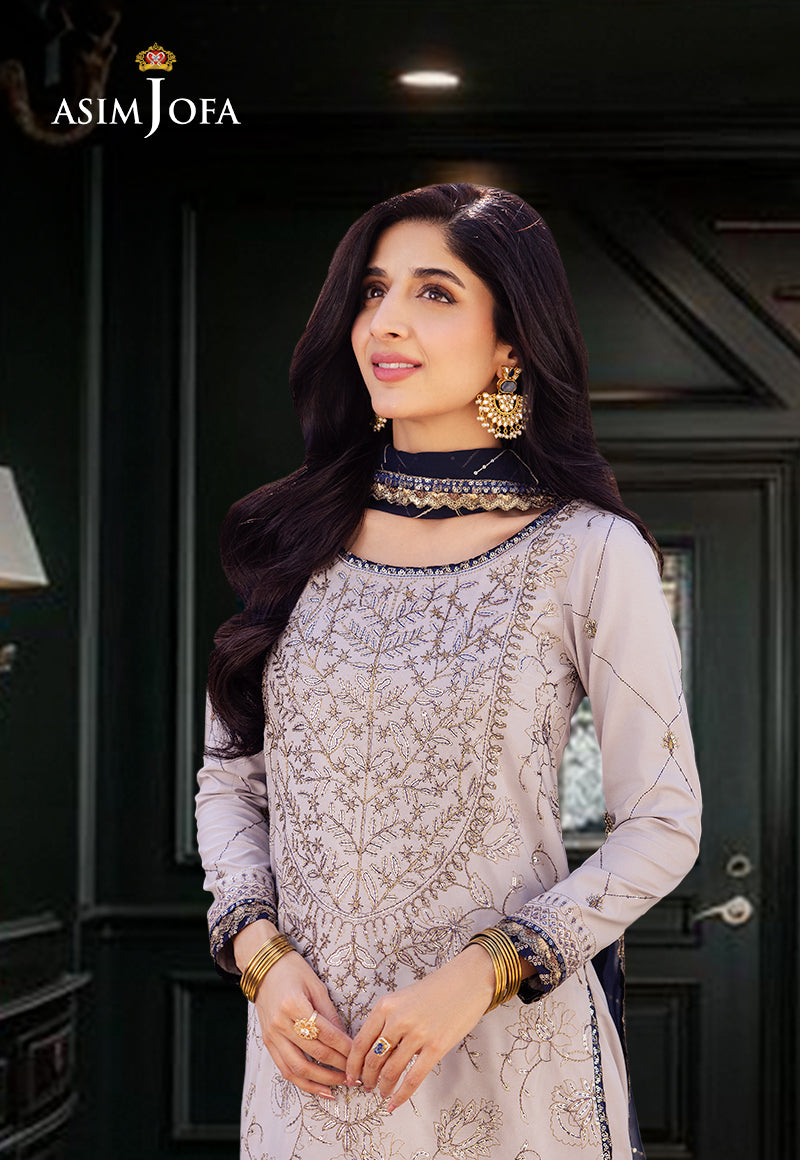 AJCF-13 EMBROIDERED BOSKI SILK 3 PCS