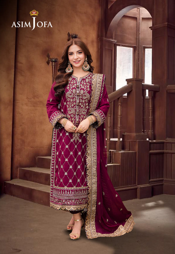 AJMJ-03 EMBROIDERED LAWN SILK  3 PCS