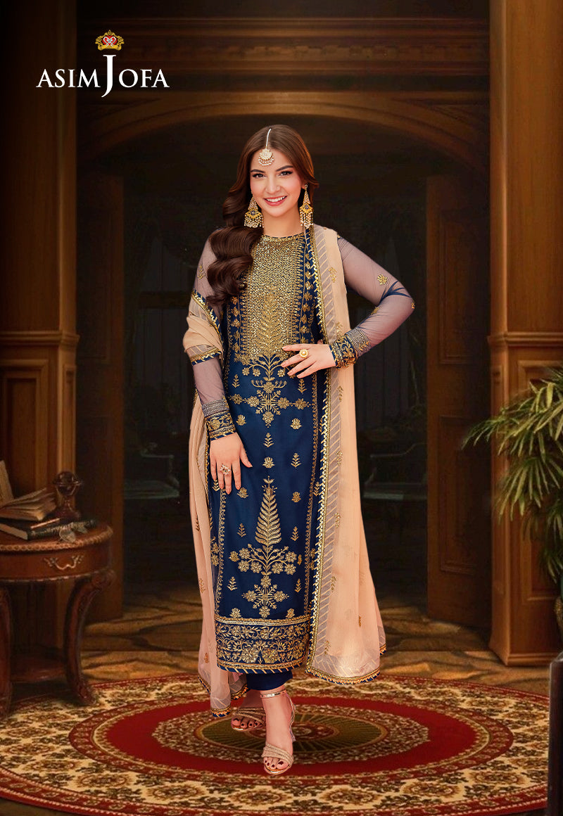 AJMJD-26 EMBROIDERED NET STITCHED 2 PCS