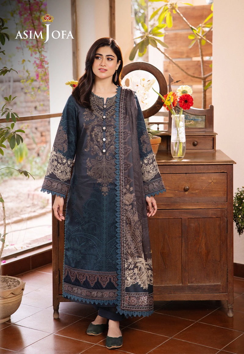 AJBUD-11 PRINTED LAWN STITCHED 3 PCS