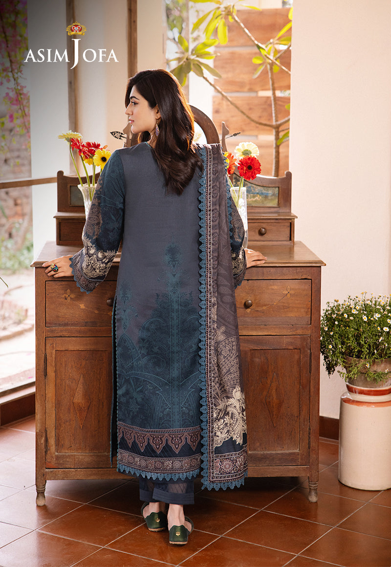 AJBUD-11 PRINTED LAWN STITCHED 3 PCS