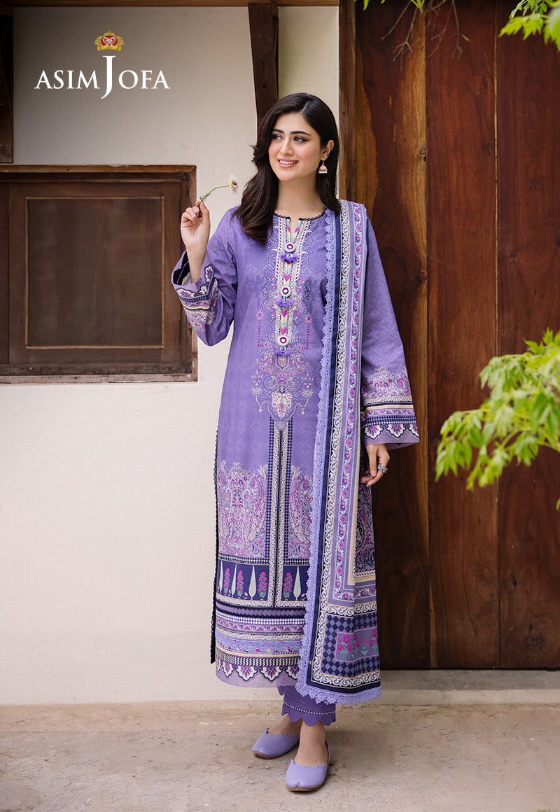 AJBUD-21 PRINTED LAWN STITCHED 3 PCS