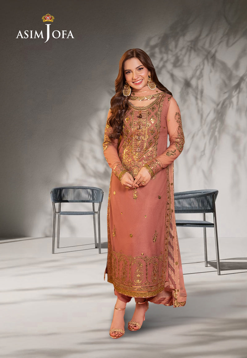 AJMJD-25 EMBROIDERED NET STITCHED 2 PCS