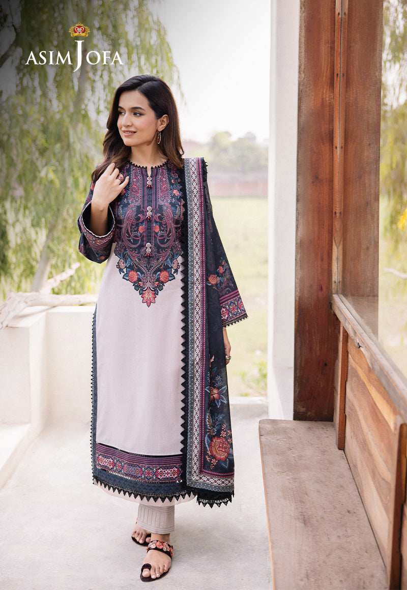 AJBUD-18 PRINTED LAWN STITCHED 3 PCS