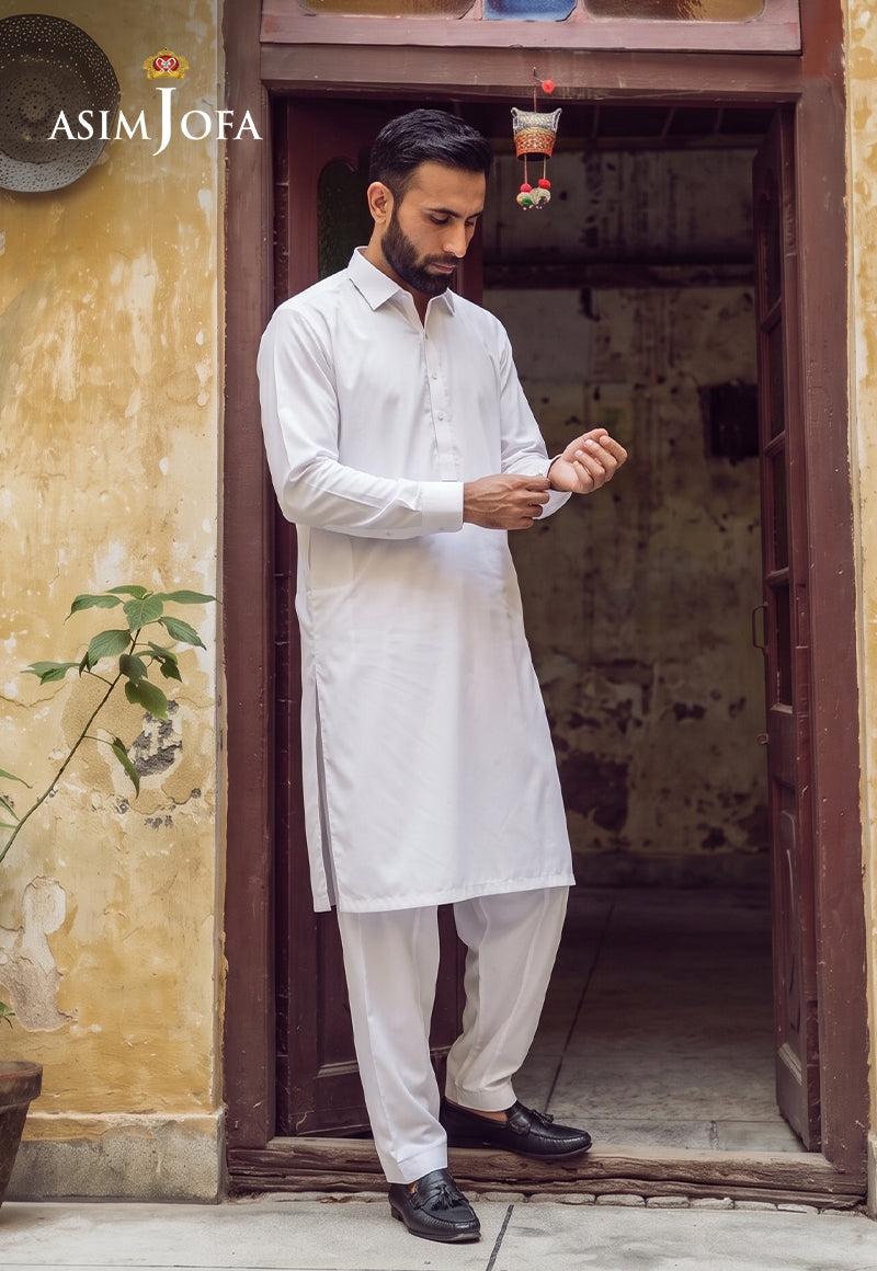 AJUBM-02 UNSTITCHED EGYPTIAN COTTON 2PC